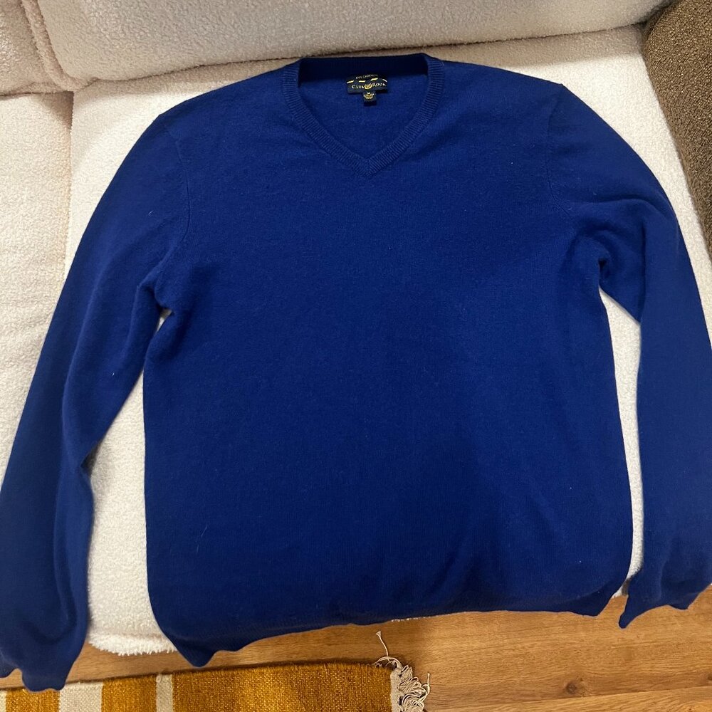 Charter Club Blue Cashmere Sweater